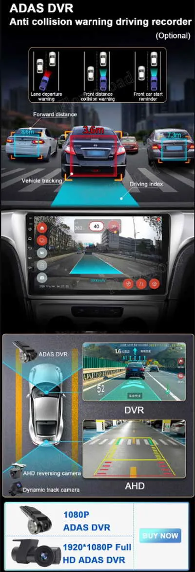 rear camera with monitor car radio android auto carplay for hyundai tucson 2004 2005 2006 2007 2008 2009 navigation 2din курорт -