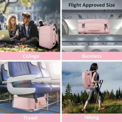 women backpack for travel airline size